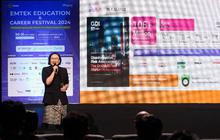 FOTO: Pemred Liputan6.com Berbagi Pengalaman Jurnalistik di Emtek Education & Career Festival 2024
