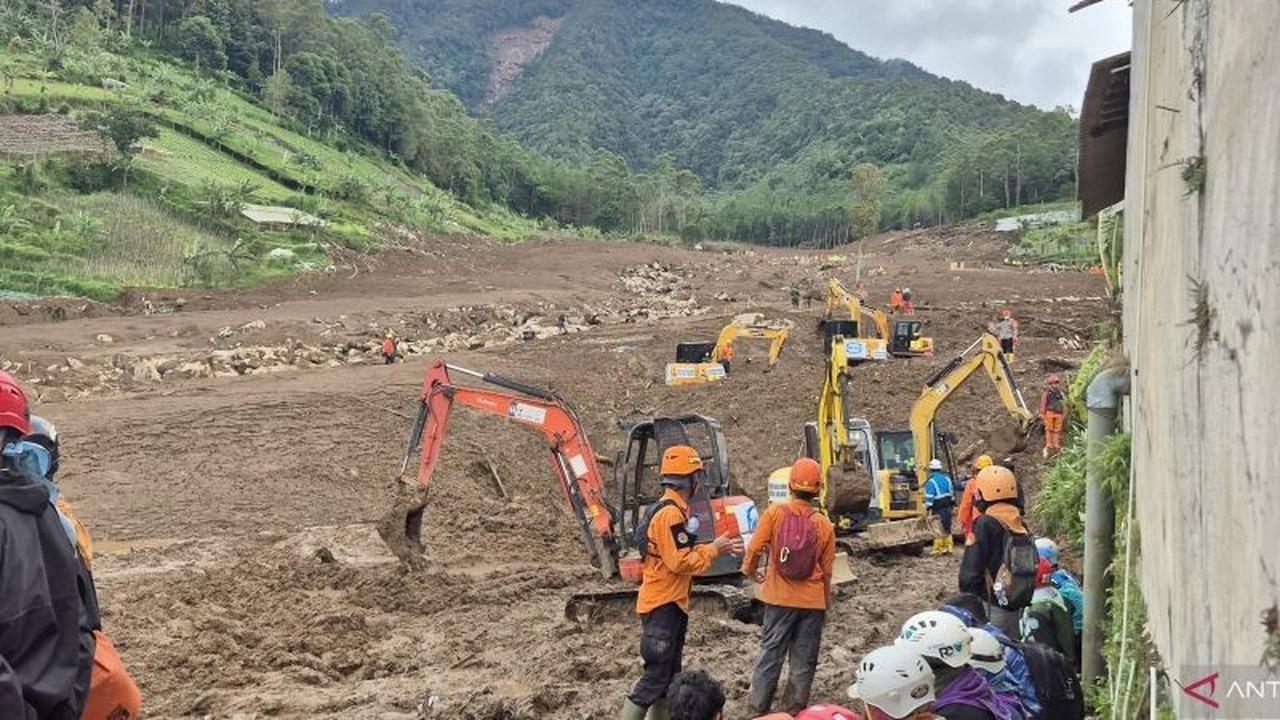 SAR Tambah Alat Berat, Percepat Pencarian Korban Longsor Cisarua