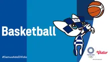 Banner Basket Olimpiade Tokyo 2020. (Foto: Vidio)