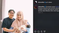 Ate membagikan momen bahagia atas kelahiran anak pertamanya (Instagram.com/fatihandhika)