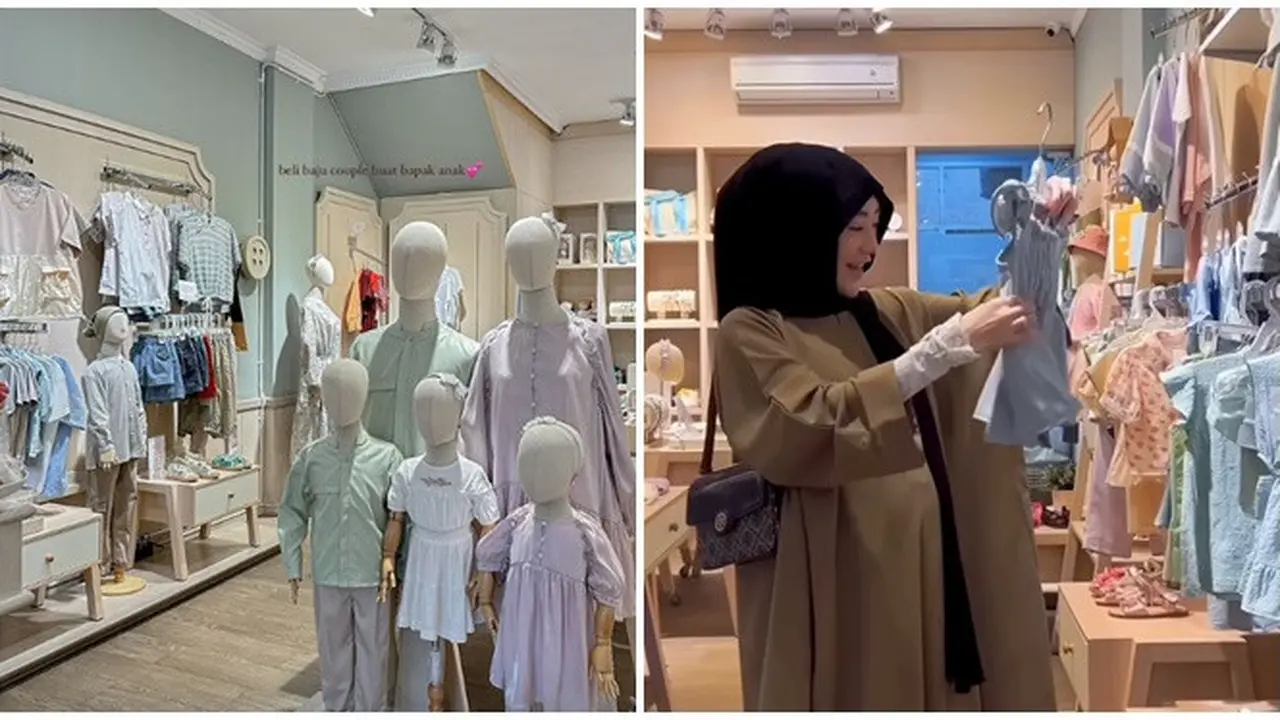 6 Potret Larissa Chou Beli Kebutuhan Bayi dan Lebaran, Baby Bump Makin Terlihat