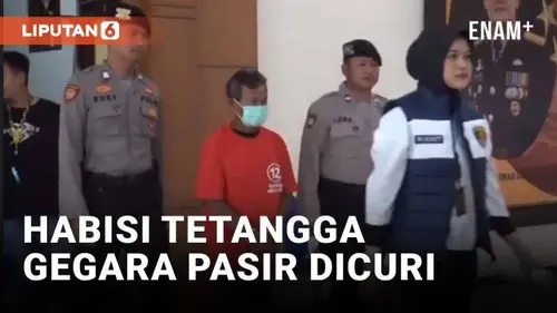 VIDEO: Kesal Pasir Miliknya Dicuri, Pria di Klaten Habisi Tetangga Lansia