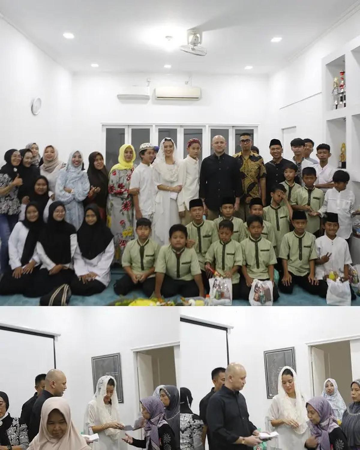 6 Potret Ultah Marcella Zalianty ke-45, Gelar Buka Puasa Bersama Anak Yatim