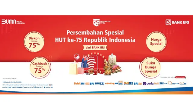 Persembahan Spesial HUT ke-75 Republik Indonesia dari Bank BRI