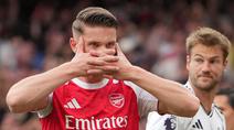 Viktor Gyokeres terus menunjukkan ketajamannya bersama Arsenal. Tanpa banyak sorotan, striker asal Swedia itu kini sudah mengoleksi 20 gol di semua kompetisi pada musim debutnya. (AP Photo/Kin Cheung)