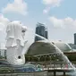 Patung Merlion Singapura. (dok. Jisun Han/Unsplash)