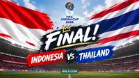 Jadwal Live Final FIFA ASEAN Cup 2026: Indonesia Vs Thailand di SCTV, Indosiar, Moji, Nex, dan Vidio
