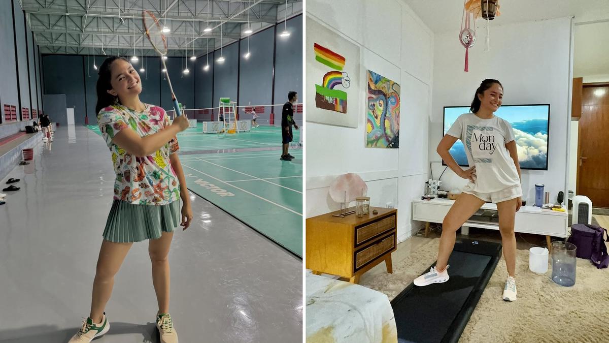 8 Outfit Olahraga Colorful ala Marshanda, Tampil Simpel Namun Stylish