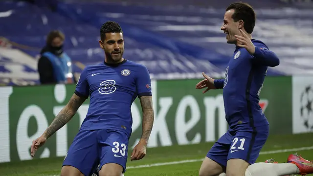 FOTO: Chelsea Pastikan 3 Wakil Inggris di Perempatfinal Liga Champions - Emerson Palmieri