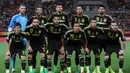 Spanyol berada pada urutan ke-3 Dunia peringkat FIFA dengan total point 1374.  (AFP/Nikolay Doychinov)