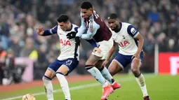 Marcus Rashford masuk sebagai pemain pengganti pada menit ke-66, saat Aston Villa sudah unggul 2-0 atas Tottenham. (Nick Potts/PA via AP)