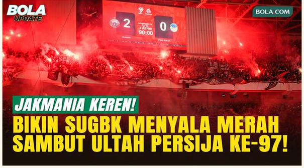 Perayaan ulang tahun Persija Jakarta ke-97 berlangsung megah di Stadion Utama Gelora Bung Karno! The Jakmania membentangkan dua tifo raksasa di tribune utara dan selatan untuk menyambut laga Persija vs PSIM Yogyakarta pada pekan ke-14 Super League 20...