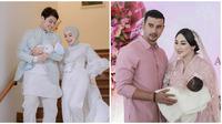 Potret Artis saat Acara Akikah Buah Hati. (Sumber: Instagram/askar_photography dan Instagram/marginw)