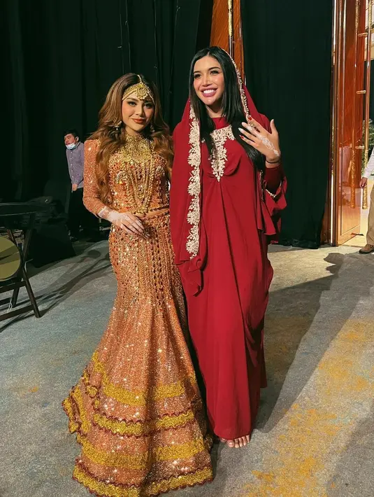 Millen Cyrus hadir di Henna Night Aurel Hermansyah (Instagram/millencyrus)