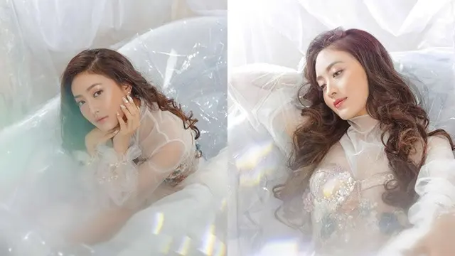 7 Pemotretan Natasha Wilona di Bathtub Tampil Memukau