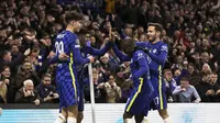 Skor tak berubah hingga peluit panjang akhir pertandingan dibunyikan. Kemenangan 2-0 ini menjadi modal yang sangat positif untuk Chelsea di pertemuan kedua nanti. (AFP/Ian Walton)