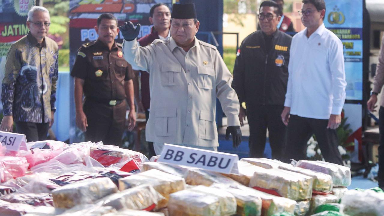FOTO: Prabowo Musnahkan Narkoba Rp 29 Triliun,