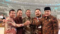 Momen Kompak 5 Pimpinan Lembaga, Kapolri dan Jaksa Agung Salam Komando