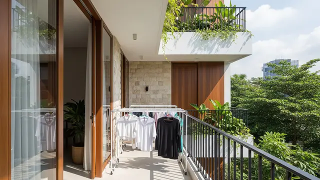 12 Desain Tempat Jemur yang Tetap Adem saat Cuaca Terik, Cepat Kering Anti Apek