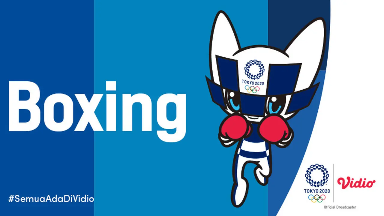 Banner Boxing Olimpiade Tokyo. (Foto: Vidio)
