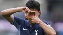 Salah satu pesepak bola terbaik Asia di Premier League asal Korea Selatan, Son Heung-min saat ini tengah menjalani musim ke-9 bersama Tottenham Hotspur sejak didatangkan dari Bayer Leverkusen pada awal musim 2015/2016 dengan nilai transfer 30 juta euro. Hingga kini ia telah bermain dalam 272 laga bersama Spurs di Premier League dengan raihan 106 gol dan 58 assist. (AP Photo/Jon Super)