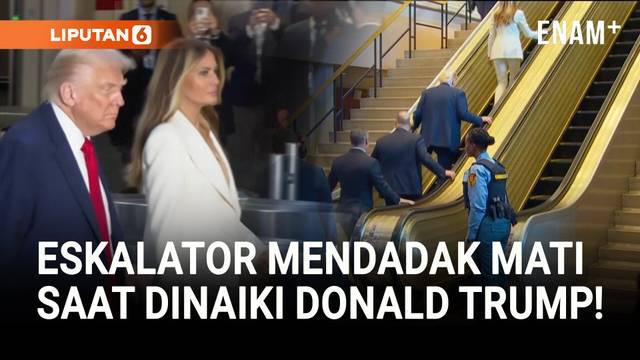 Presiden Amerika Serikat Donald Trump kembali berpidato dalam Sidang Umum ke-80 Perserikatan Bangsa-Bangsa (PBB) di New York, Selasa (23/9/2025). Dalam pidatonya, Trump meledek eskalator yang mendadak mati di Markas PBB dan juga teleprompter yang tid...