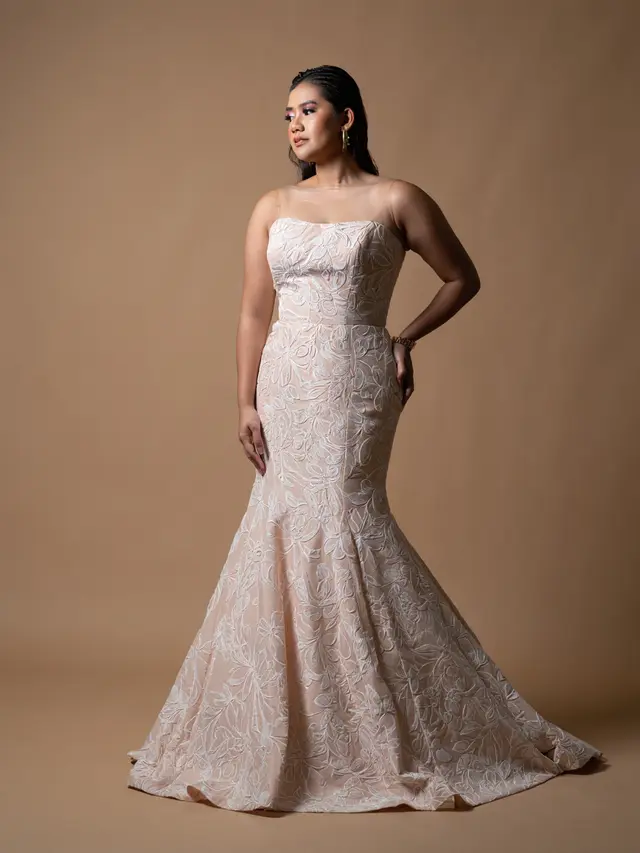 Baju Pesta Mermaid Cut Plus Size