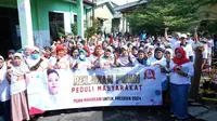 Relawan Sebar Sembako di Cirebon, Promosikan Puan Maharani Capres 2024