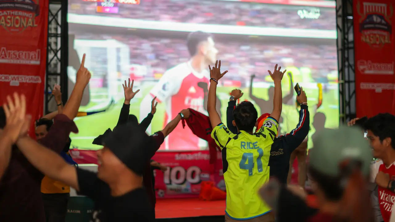 Foto: Keseruan Roaring Night Arsenal Vs Crystal Palace, Gathering Nasional Arsenal Indonesia Supporters