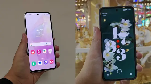 Samsung One UI dan Xiaomi HyperOS (Liputan6.com/Robinsyah Aliwafa Zain)