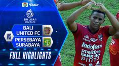 Berita video highlights pertandingan BRI Liga 1 antara bali United melawan Persebaya Surabaya dalam lanjutan pekan ke-25 BRI Liga 1 2022/2023, Sabtu (18/2/2023) sore hari WIB.