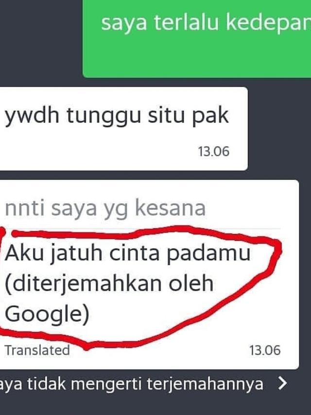 6 Terjemahan Chat Driver Ojek Online dan Penumpang Ini Bikin Ngakak