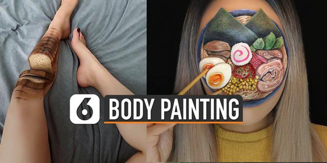 VIDEO: Kreatif, Body Painting Makanan Ini Seperti Nyata