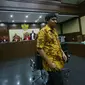 Ketua AMPG, Fahd El Fouz meninggalkan ruangan usai menjalani sidang perdana dengan agenda pembacaan dakwaan kasus dugaan korupsi proyek pengadaan Alquran di Pengadilan Tipikor, Jakarta (13/7). (Liputan6.com/Helmi Afandi)