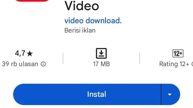 Potret aplikasi Tube Video Downloader & Video (Sumber: Play Store)
