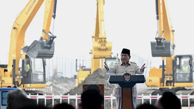 Prabowo Groundbreaking Ekosistem Industri Baterai Kendaraan Listrik Terintegrasi di Karawang