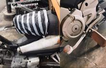 10 Potret Kerusakan Motor Diakali dengan Cara di Luar Nalar, Keresek Bekas Pun Jadi Solusi