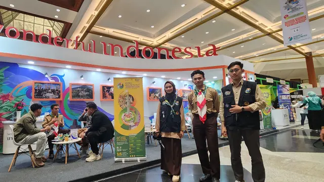 Panitia Jambore Pramuka Muslim Dunia 2025 atau World Muslim Scout Jamboree (WMSJ) turut berpartisipasi dalam ajang International Islamic Expo yang digelar di Jakarta Convention Center (JCC), Senayan, pada 11–13 Juli 2025. (Istimewa)