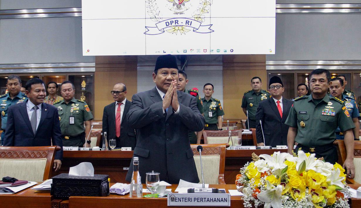 Ini menjadi rapat kerja terakhir Kementerian Pertahanan bersama Komisi I DPR untuk periode 2019-2024. (merdeka.com/Arie Basuki)