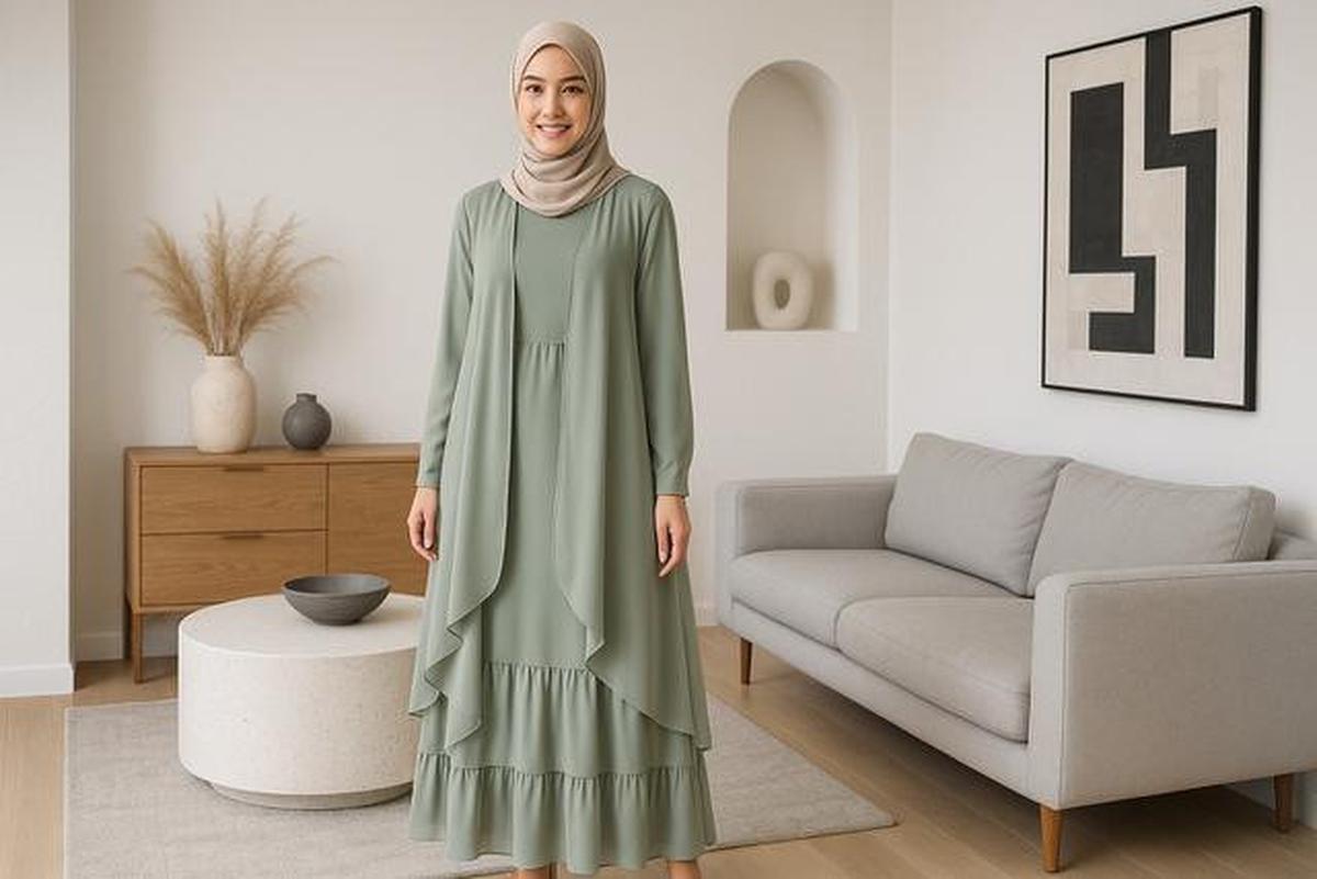 7 Gamis untuk Wanita Bertubuh Mungil agar Tidak Terlihat 'Tenggelam'