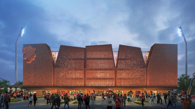 Desain Stadion STOK Cae Ras