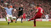 Aksi Coutinho saat laga Liverpool kontra Queens Park Rangers (Reuters)