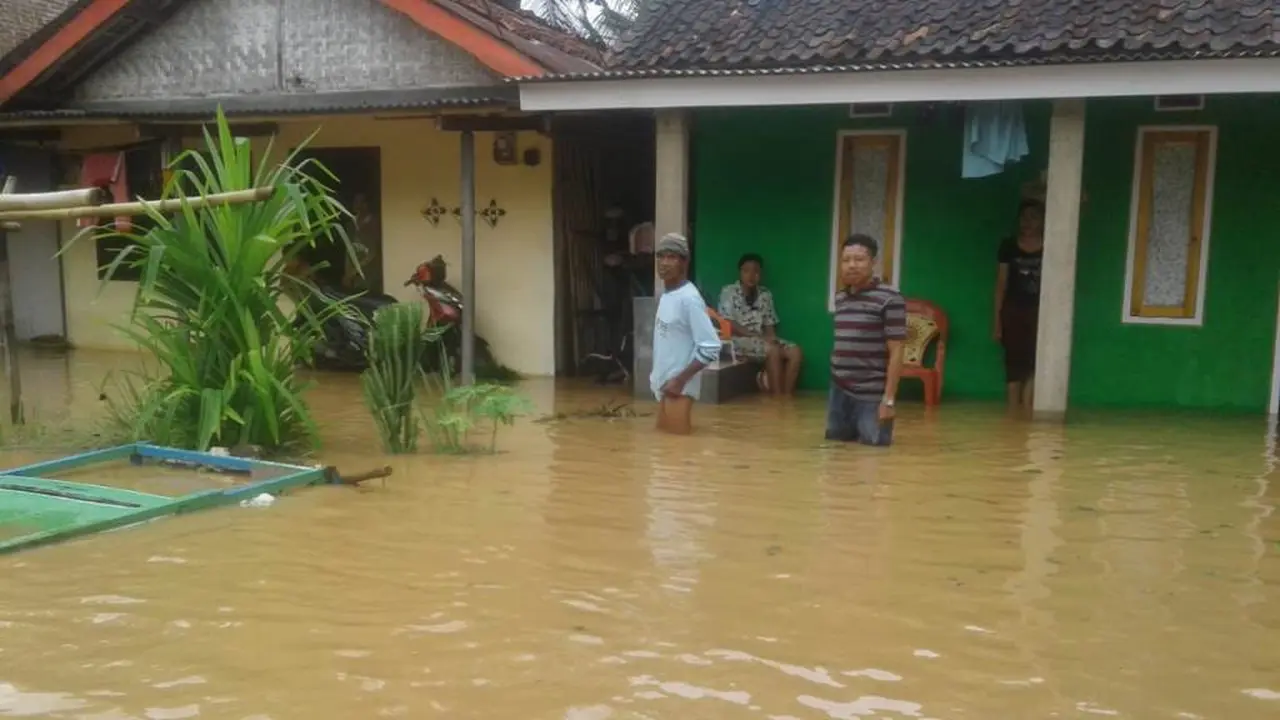 Banjir Mulyasari, Majenang, Cilacap. (Foto: Liputan6.com/BPBD Cilacap/Muhamad Ridlo)