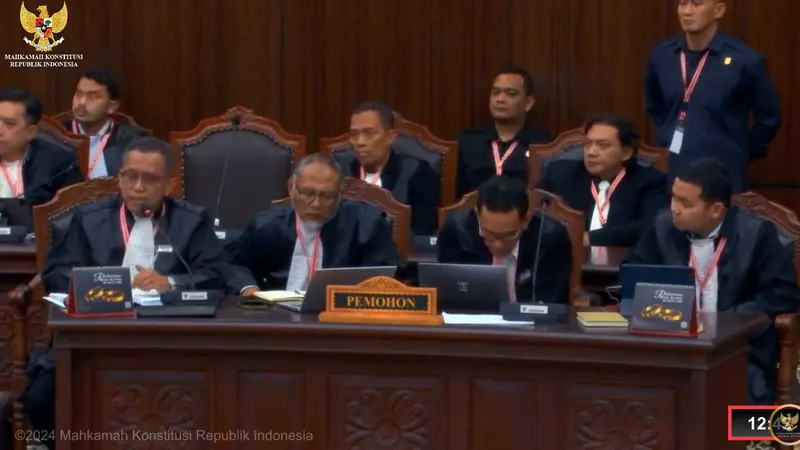 Tim Hukum Anies-Muhaimin, Bambang Widjojanto dalam sidang sengketa Pilpres 2024 di Mahkamah Konstitusi (MK), Rabu (3/4/2024).