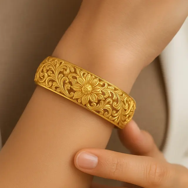 Model Gelang Emas Bangle 50 Gram 22 Karat Favorit Ibu Sosialita di 2025