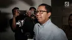 Plt Ketum PSSI Joko Driyono memenuhi panggilan Satgas Anti-Mafia Bola Polri di Mapolda Metro Jaya, Jakarta, Rabu (27/2). Jokdri diperiksa sebagai tersangka perusakan barang bukti pengaturan skor sepakbola Indonesia. (Liputan6.com/Johan Tallo)