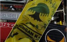 FOTO: Jelang Pemilu 2024, Pembuat Atribut Bendera Partai Politik Mulai Kebanjiran Pesanan