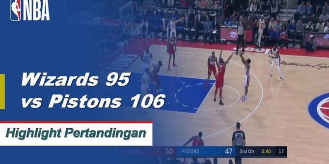 Cuplikan Hasil Pertandingan NBA : Pistons 106 vs Wizards 95