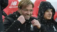 Jurgen Klopp mengantarkan Liverpool menang 5-0 atas Watford pada laga pekan ke-31 Premier League. (doc. Liverpool FC)