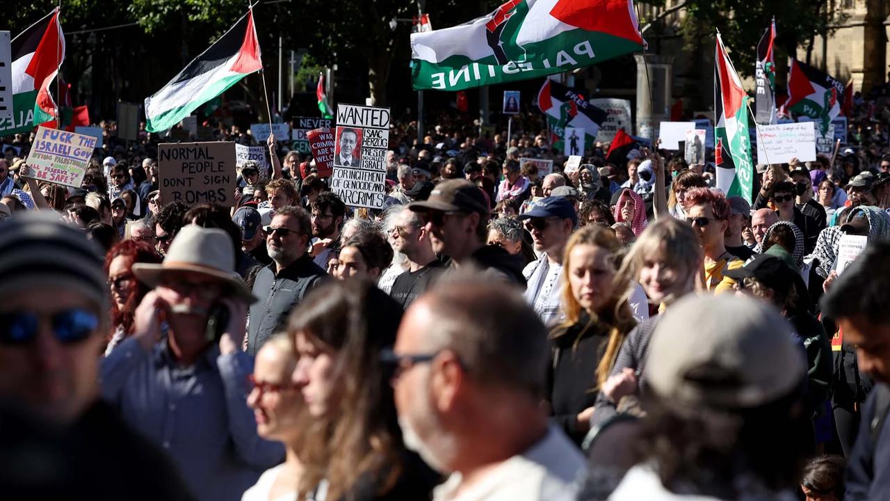 FOTO: Gelombang Protes Sambut Kedatangan Presiden Israel di Melbourne